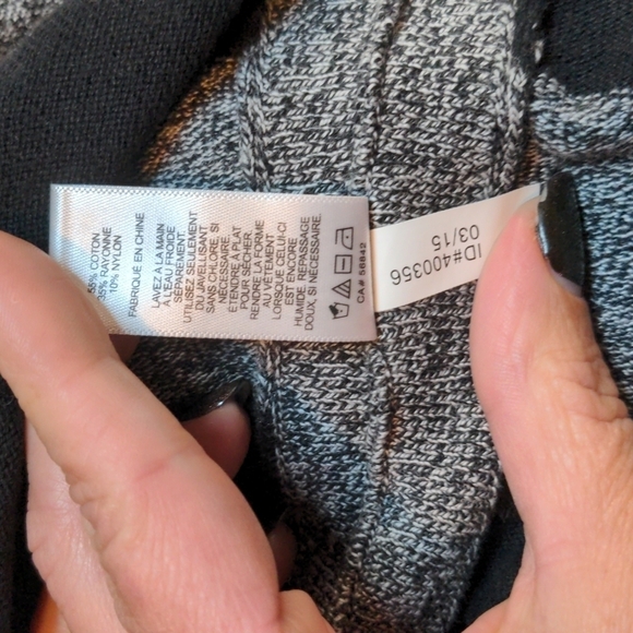 EXPRESS Softy OVERSIZED Striped Cotton Sweater Sz S - Picture 9 of 12